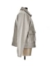 Banana Republic 100% Polyester Solid Gray Coat Size L - photo 4