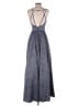 Sequin Hearts 100% Polyester Metallic Gray Cocktail Dress Size 5 - photo 2