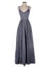Sequin Hearts 100% Polyester Metallic Gray Cocktail Dress Size 5 - photo 1