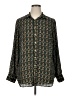 Roz & Ali 100% Polyester Paisley Green Long Sleeve Blouse Size 1X - photo 1