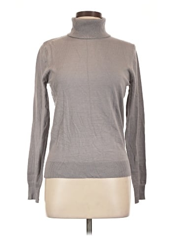 August Silk Turtleneck Sweater (view 1)