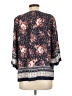 Krazy Kat 100% Rayon Blue 3/4 Sleeve Blouse Size L - photo 2