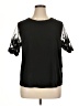 Lulus 100% Polyester Black Short Sleeve Top Size XL - photo 1