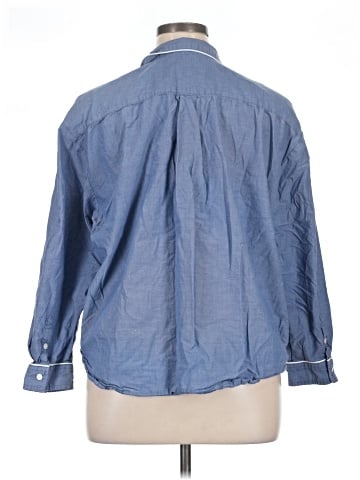 Gap Body 3/4 Sleeve Button-Down Shirt (view 2)