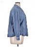 Gap Body Solid Blue 3/4 Sleeve Button-Down Shirt Size XL (estimated) - photo 4