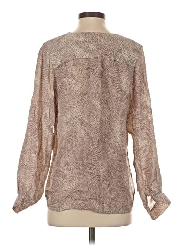 Parker Long Sleeve Silk Top (view 2)