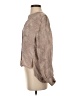 Parker 100% Silk Tan Ivory Long Sleeve Silk Top Size S - photo 5