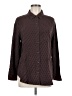 Treasure & Bond Polka Dots Brown Long Sleeve Button-Down Shirt Size M - photo 1