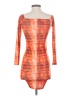 PrettyLittleThing Tie-dye Orange Casual Dress Size 4 - photo 2