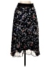 DKNY 100% Polyester Floral Black Casual Skirt Size XS - photo 1