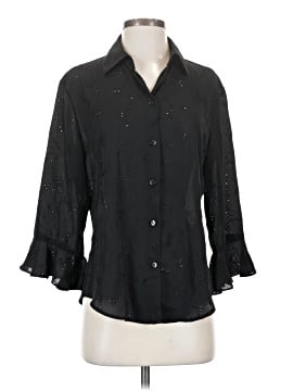 Michele Michelle 3/4 Sleeve Button Down Shirt