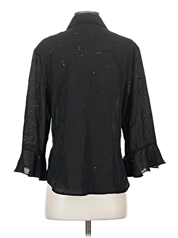 Michele Michelle 3/4 Sleeve Button-Down Shirt (view 2)