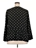Ann Taylor LOFT 100% Polyester Polka Dots Black Long Sleeve Blouse Size XXL - photo 2