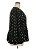 Ann Taylor LOFT 100% Polyester Polka Dots Black Long Sleeve Blouse Size XXL - photo 4