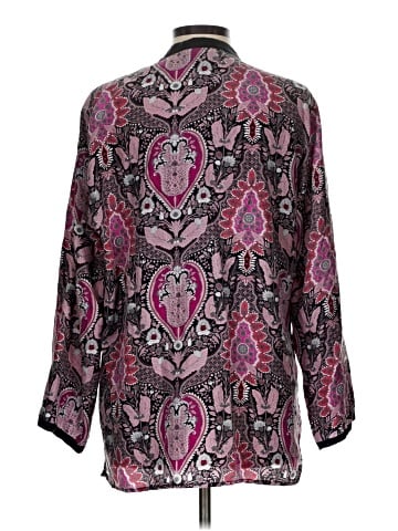 Sigrid Olsen Long Sleeve Silk Top (view 2)