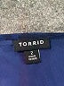 Torrid 100% Polyester Blue 3/4 Sleeve Blouse Size 2X Plus (2) - photo 7