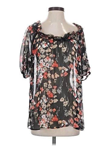Apostrophe Short Sleeve Blouse (view 1)