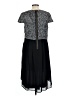 Kensie 100% Polyester Chevron-herringbone Black Casual Dress Size L - photo 2