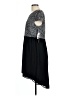 Kensie 100% Polyester Chevron-herringbone Black Casual Dress Size L - photo 5