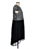 Kensie 100% Polyester Chevron-herringbone Black Casual Dress Size L - photo 4