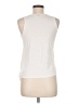 Ann Taylor 100% Polyester Ivory Sleeveless Top Size M (petite) - photo 2
