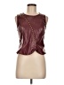 Shein 100% Polyester Burgundy Sleeveless Blouse Size 6 - photo 1