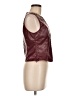 Shein 100% Polyester Burgundy Sleeveless Blouse Size 6 - photo 4