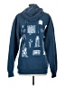 American Apparel Blue Pullover Hoodie Size S - photo 2