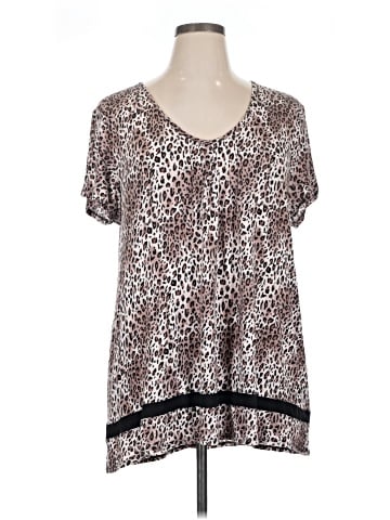 Anne Klein Short Sleeve Blouse (view 1)