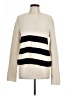 Equipment Stripes Ivory Cardigan Size L - photo 1