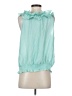 Assorted Brands 100% Polyester Green Sleeveless Blouse Size EU 34 / US 4 - photo 2