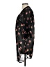 Express 100% Polyester Black Kimono Size S - photo 5