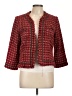 True Meaning Tweed Red Blazer Size L - photo 1