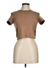 CUTS Brown Short Sleeve Turtleneck Size M - photo 1