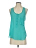 Naked Zebra 100% Polyester Teal Sleeveless Blouse Size S - photo 1