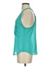 Naked Zebra 100% Polyester Teal Sleeveless Blouse Size S - photo 5