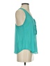 Naked Zebra 100% Polyester Teal Sleeveless Blouse Size S - photo 4