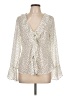 Maison d' Amelie 100% Polyester Ivory Long Sleeve Blouse Size L - photo 1