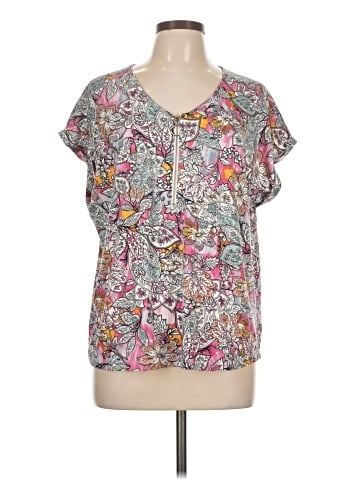KRISTIN NICOLE Short Sleeve Blouse (view 1)