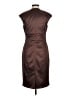 Sangria Solid Brown Cocktail Dress Size 8 - photo 2