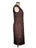 Sangria Solid Brown Cocktail Dress Size 8 - photo 4