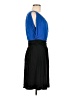 Express Color Block Blue Cocktail Dress Size M - photo 4