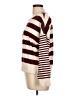 Evereve Stripes Burgundy Pullover Sweater Size L - photo 5
