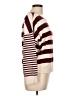 Evereve Stripes Burgundy Pullover Sweater Size L - photo 4