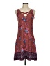 Mudd Print Burgundy Casual Dress Size XS - photo 1