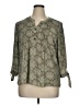 Westport 100% Polyester Gray 3/4 Sleeve Blouse Size XL - photo 1