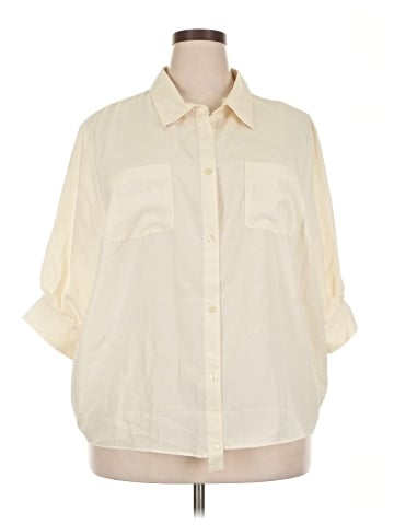 Avenue 3/4 Sleeve Button-Down Shirt (view 1)