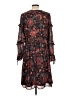 Ann Taylor LOFT 100% Polyester Paisley Black Casual Dress Size 10 - photo 2