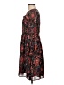 Ann Taylor LOFT 100% Polyester Paisley Black Casual Dress Size 10 - photo 5