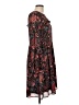 Ann Taylor LOFT 100% Polyester Paisley Black Casual Dress Size 10 - photo 4